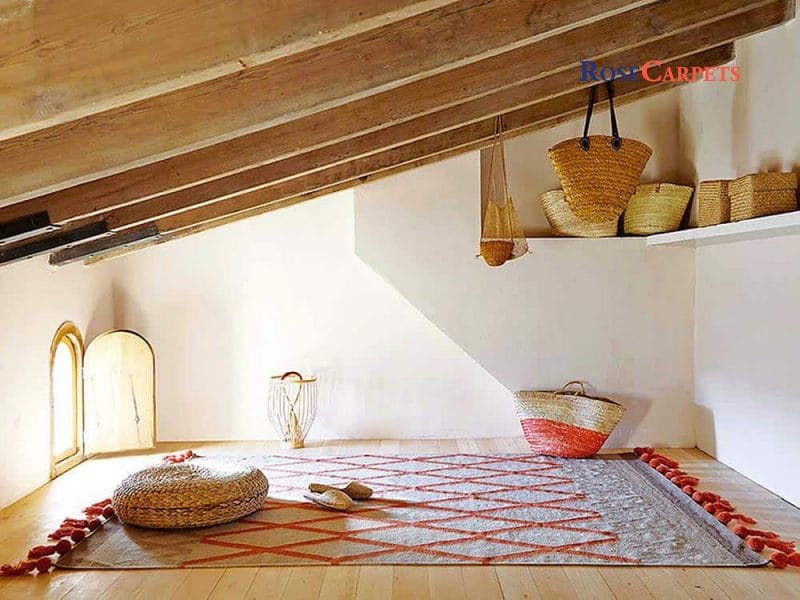 Tappeto Kilim moderno ambientato